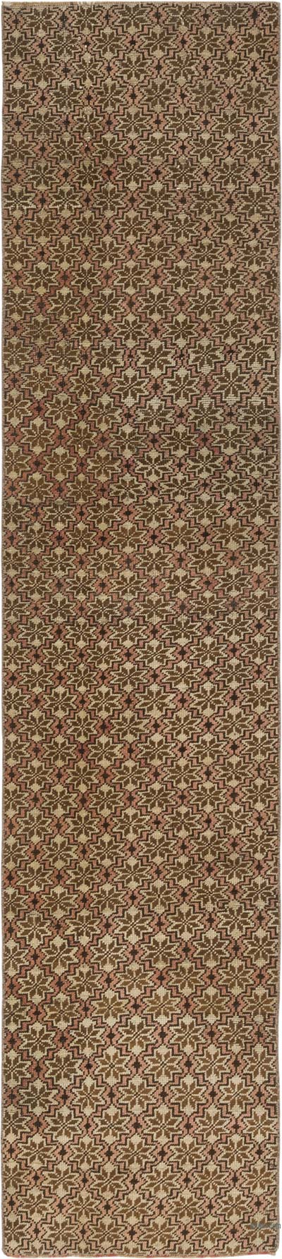 Vintage Turkish Hand-Knotted Runner - 2'  x 9' 2" (24" x 110")