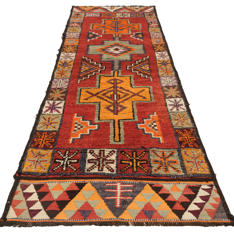 Vintage Anadolu Yolluk - 96 cm x 337 cm - K0083767