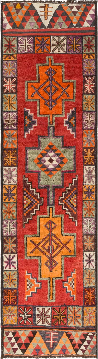 Vintage Anadolu Yolluk - 96 cm x 337 cm
