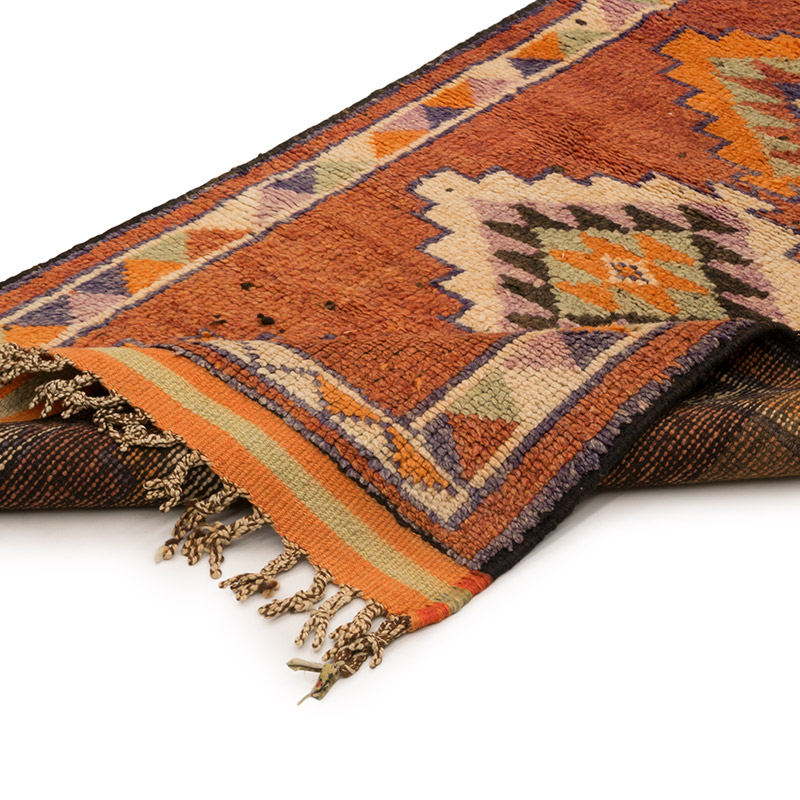 Vintage Tribal Runner Rug - 2' 11" x 13'  (35" x 156") - K0083768