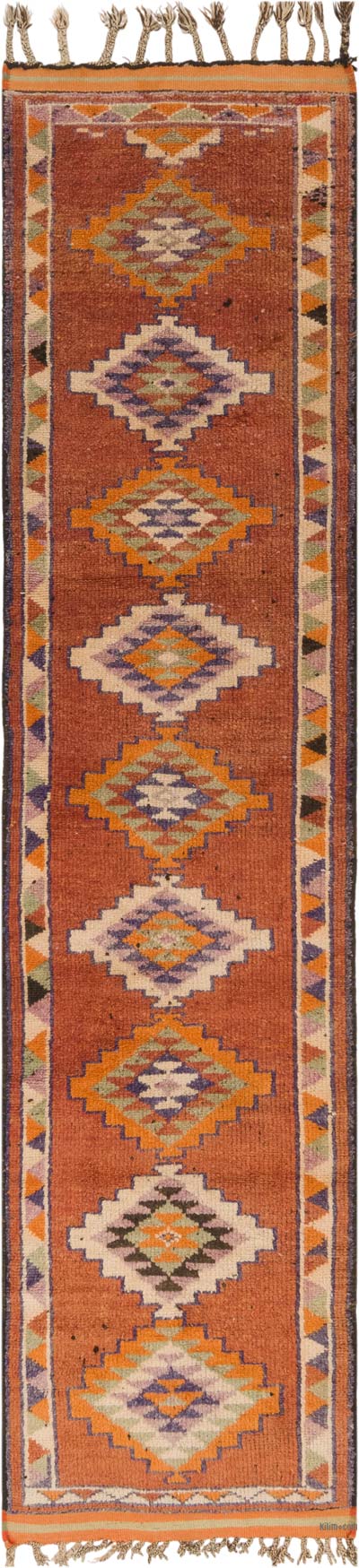 Alfombra Vintage de pasillo - 90 cm x 395 cm
