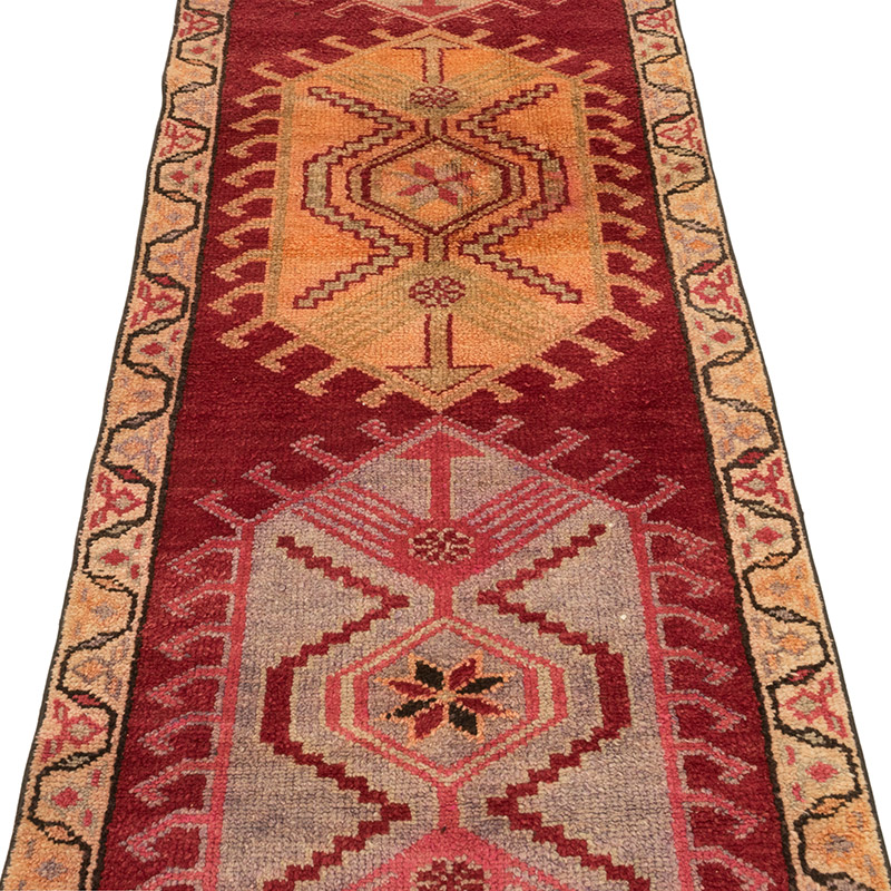 Vintage Tribal Runner Rug - 2' 11" x 14' 2" (35" x 170") - K0083769