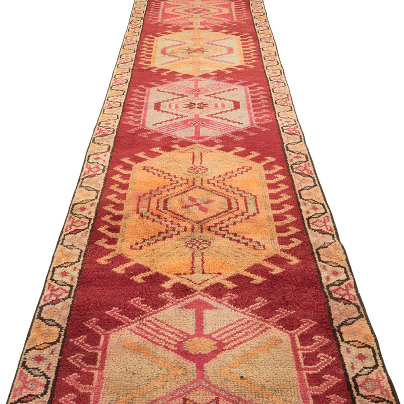 Vintage Tribal Runner Rug - 2' 11" x 14' 2" (35" x 170") - K0083769