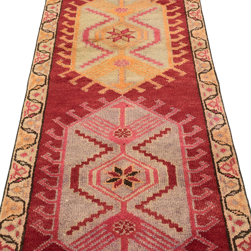 Vintage Tribal Runner Rug - 2' 11" x 14' 2" (35" x 170") - K0083769