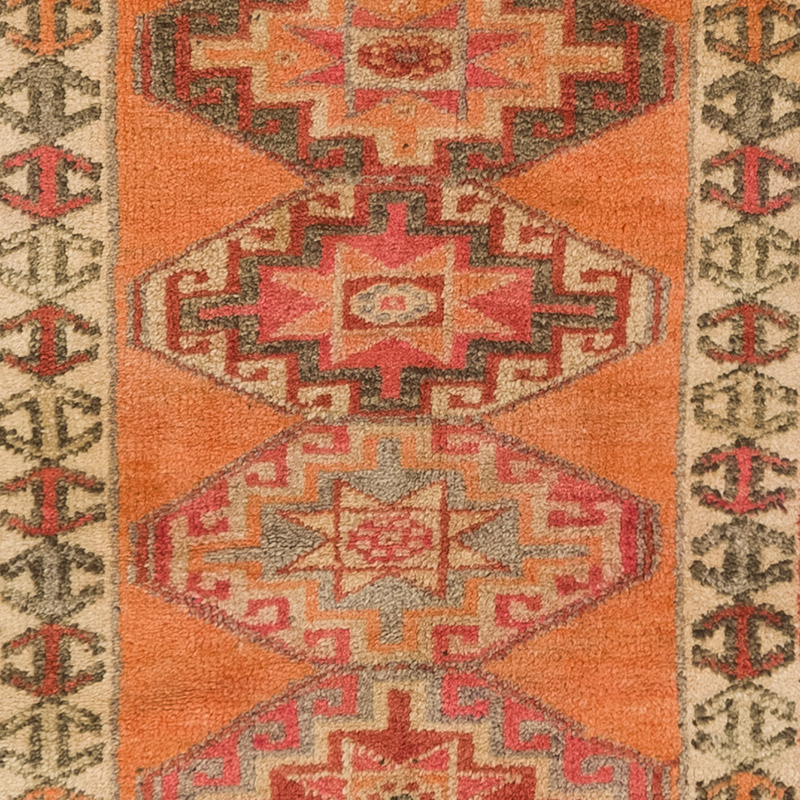 Vintage Tribal Runner Rug - 2' 7" x 9' 11" (31" x 119") - K0083770