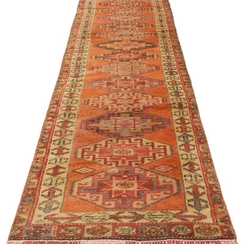 Vintage Tribal Runner Rug - 2' 7" x 9' 11" (31" x 119") - K0083770