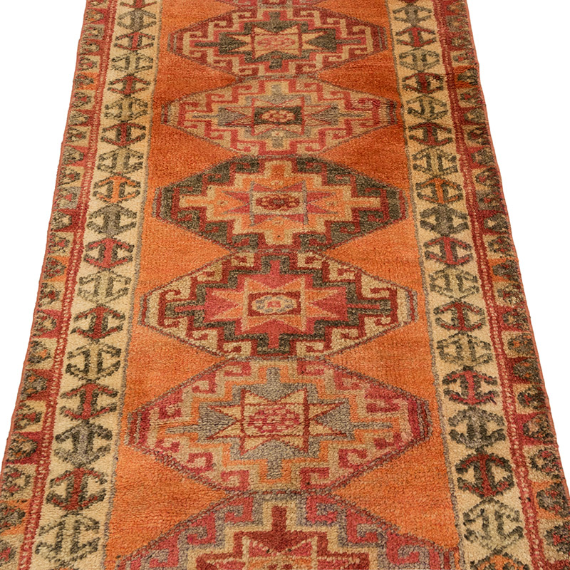 Vintage Tribal Runner Rug - 2' 7" x 9' 11" (31" x 119") - K0083770