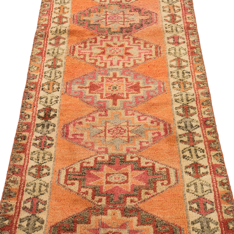 Vintage Tribal Runner Rug - 2' 7" x 9' 11" (31" x 119") - K0083770