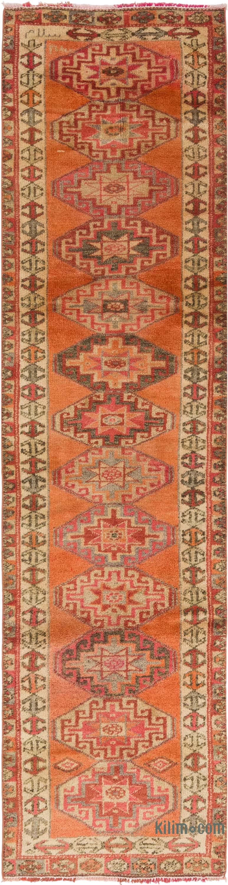 Vintage Tribal Runner Rug - 2' 7" x 9' 11" (31" x 119") - K0083770