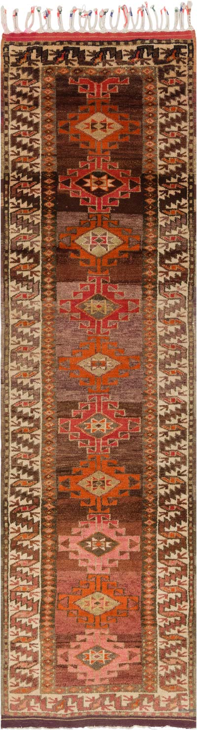 Vintage Tribal Runner Rug - 3' 3" x 11' 9" (39" x 141")