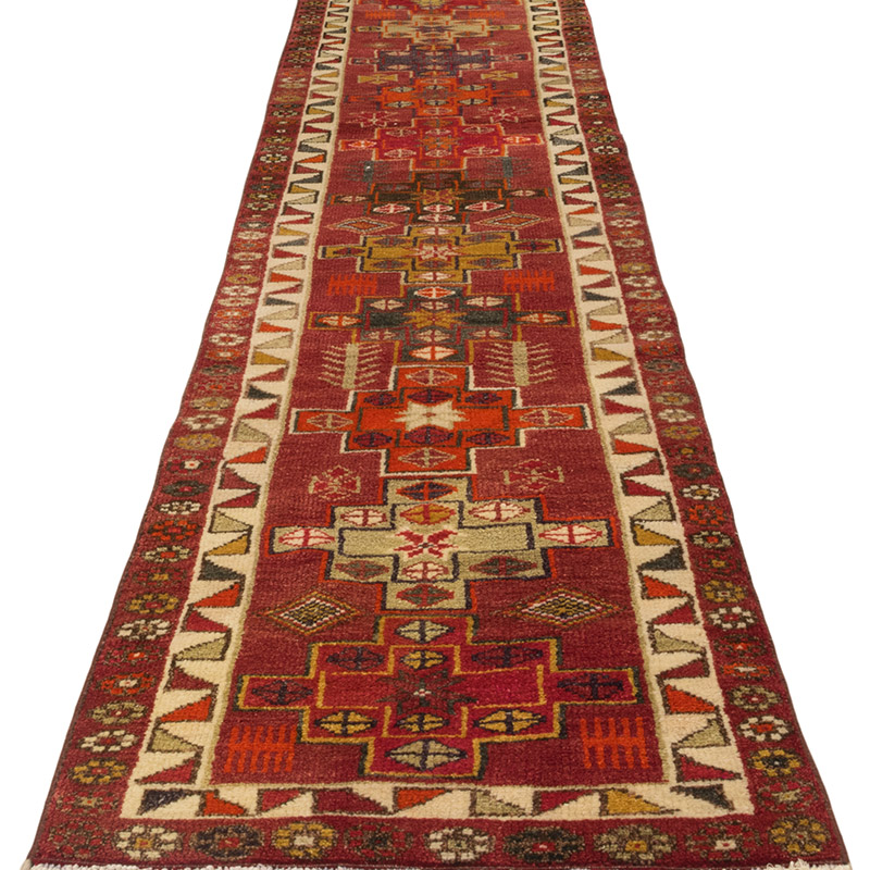 Alfombra Vintage de pasillo - 83 cm x 351 cm - K0083774