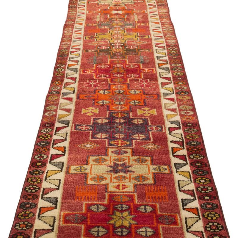 Alfombra Vintage de pasillo - 83 cm x 351 cm - K0083774