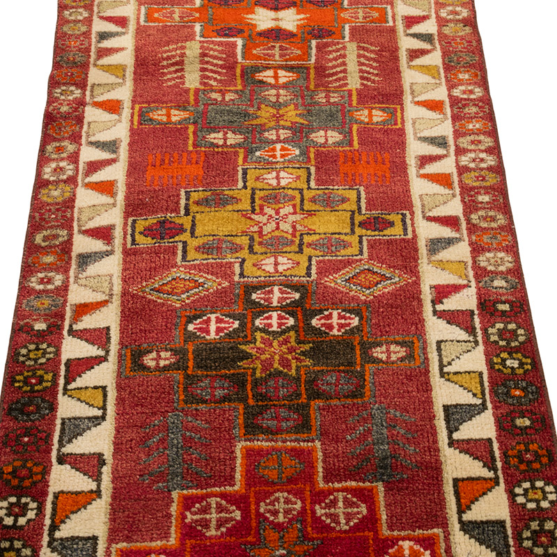 Alfombra Vintage de pasillo - 83 cm x 351 cm - K0083774