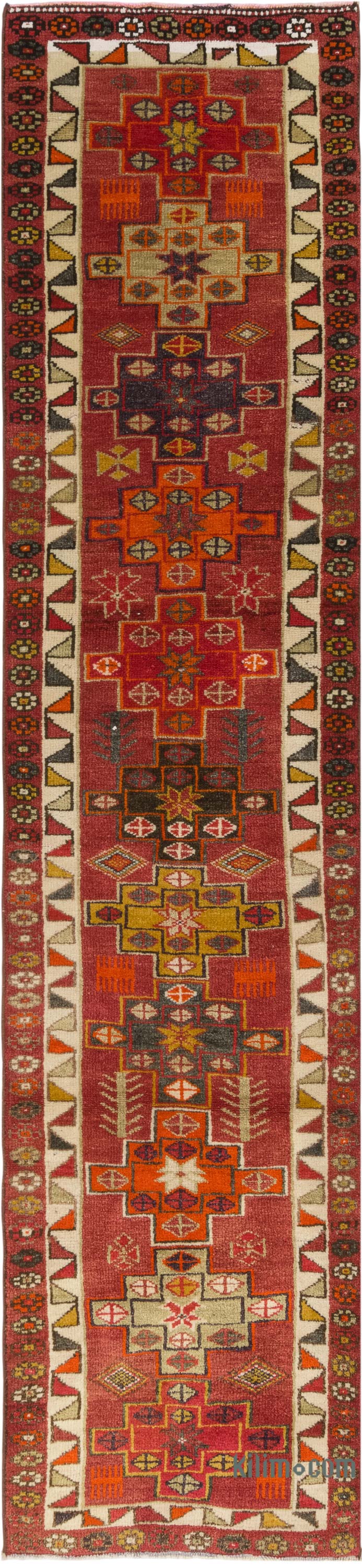 Alfombra Vintage de pasillo - 83 cm x 351 cm - K0083774