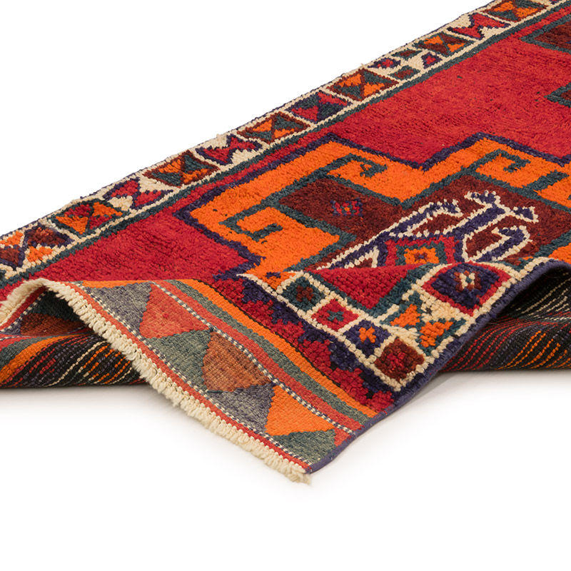 Vintage Tribal Runner Rug - 3' 1" x 10' 3" (37" x 123") - K0083775