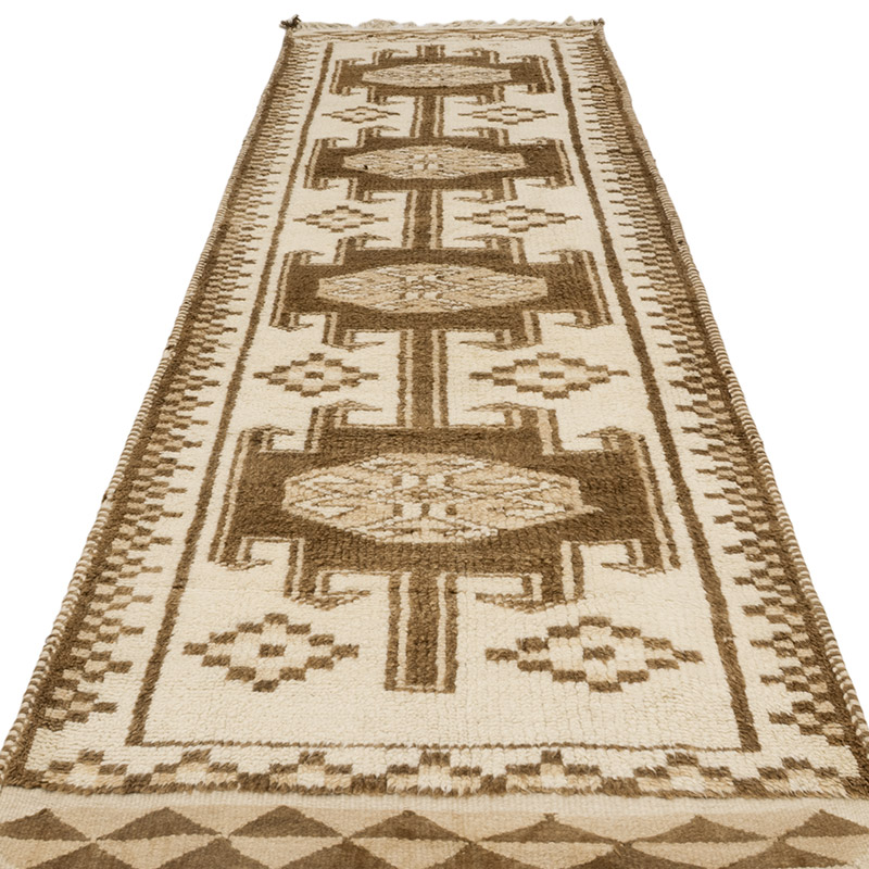 Vintage Tribal Runner Rug - 3' 5" x 11' 10" (41" x 142") - K0083777