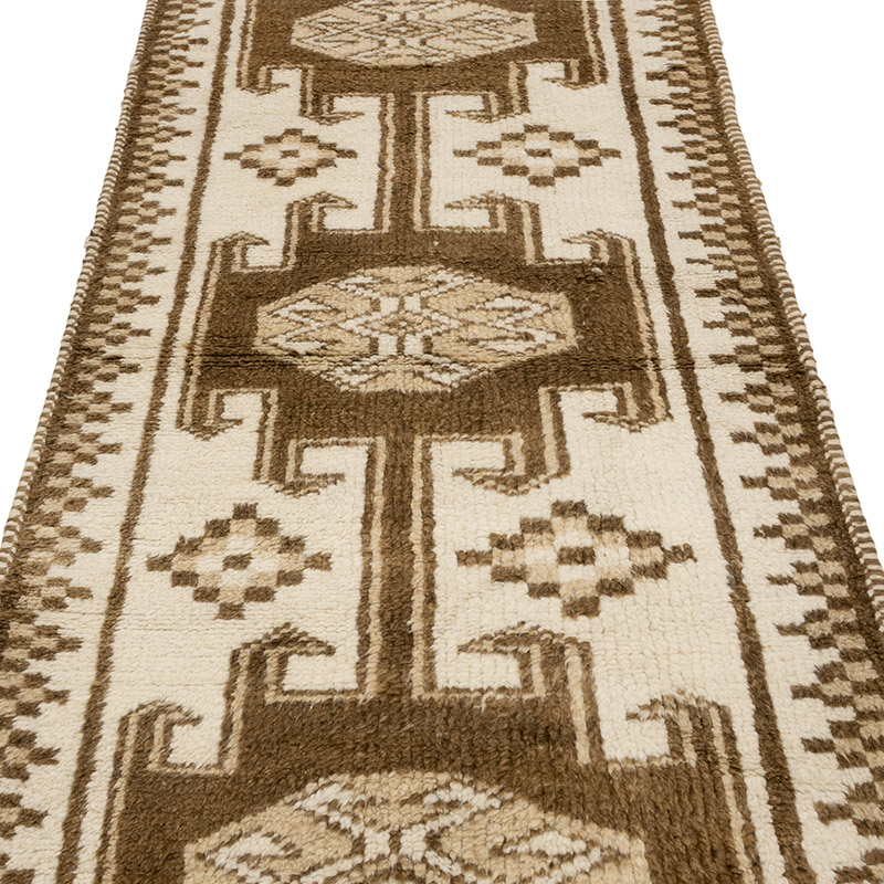 Vintage Tribal Runner Rug - 3' 5" x 11' 10" (41" x 142") - K0083777