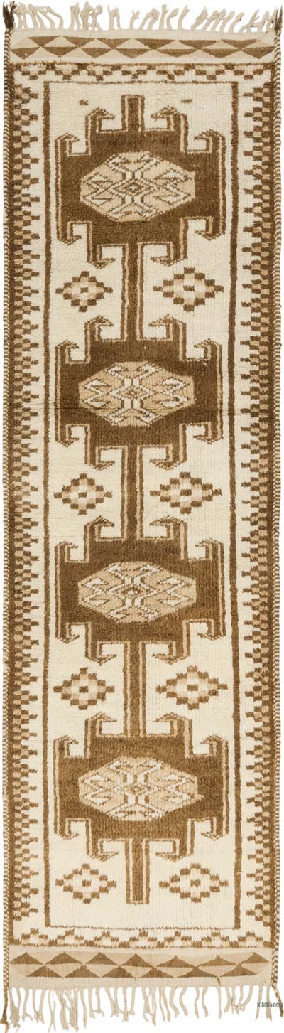 Vintage Tribal Runner Rug - 3' 5" x 11' 10" (41" x 142")