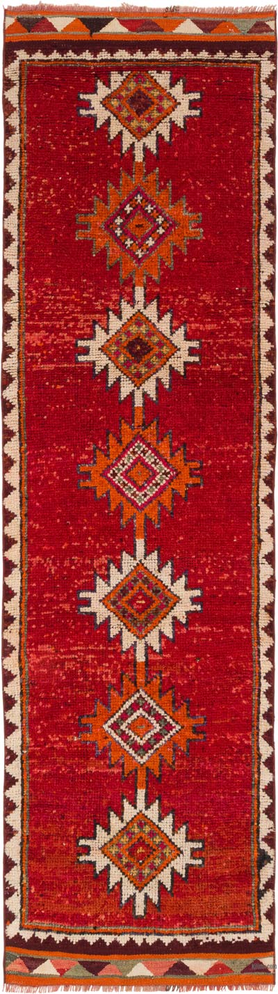 Vintage Tribal Runner Rug - 3'  x 10' 7" (36" x 127")
