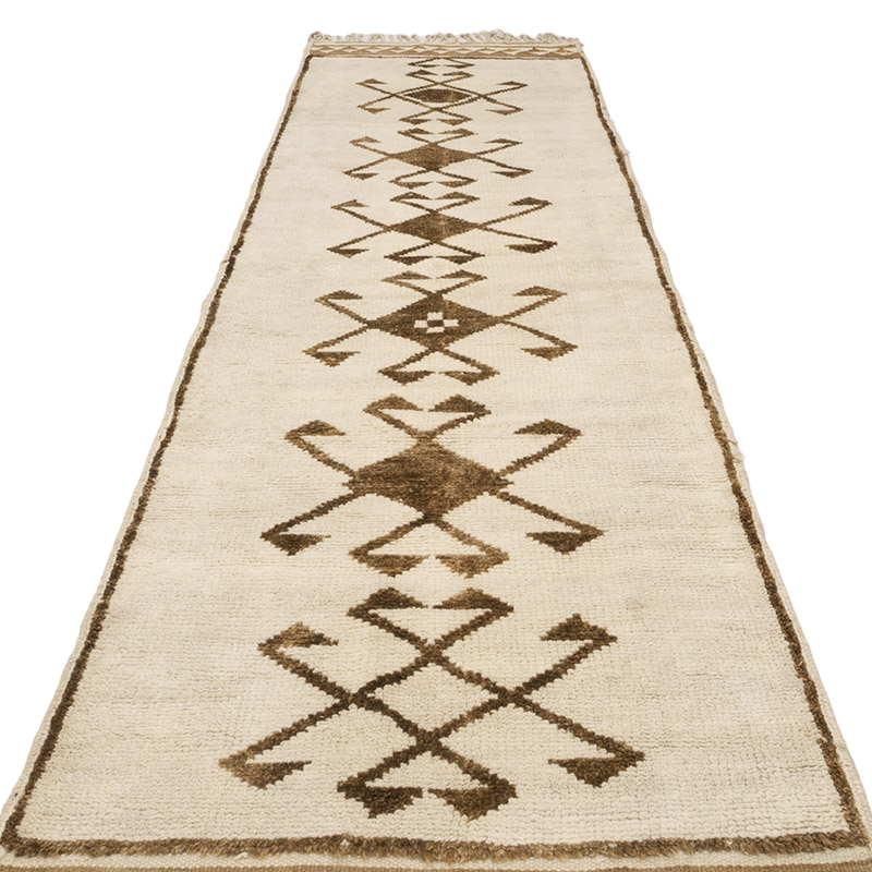 Vintage Tribal Runner Rug - 3' 3" x 12' 1" (39" x 145") - K0083779
