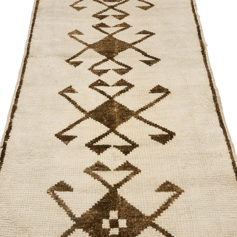Vintage Tribal Runner Rug - 3' 3" x 12' 1" (39" x 145") - K0083779
