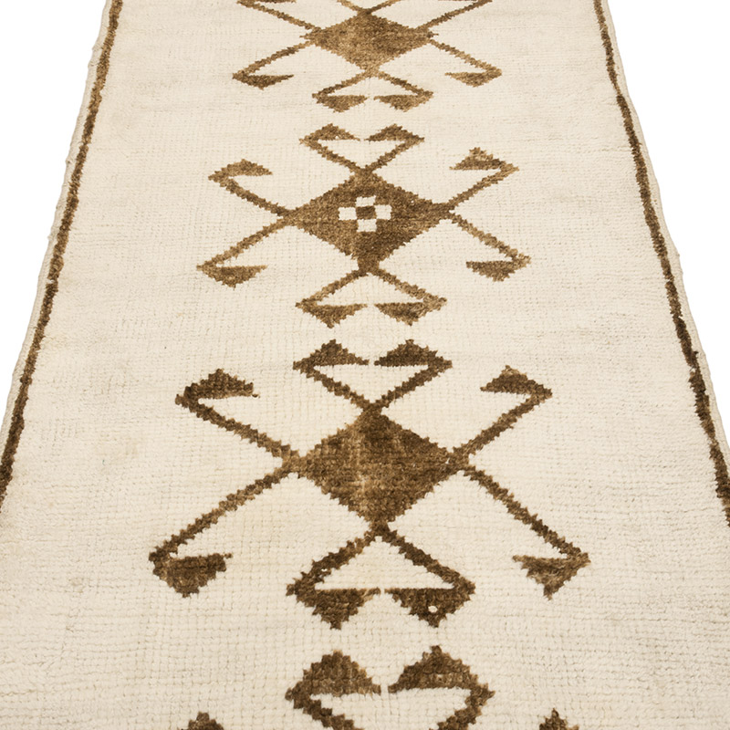 Vintage Tribal Runner Rug - 3' 3" x 12' 1" (39" x 145") - K0083779