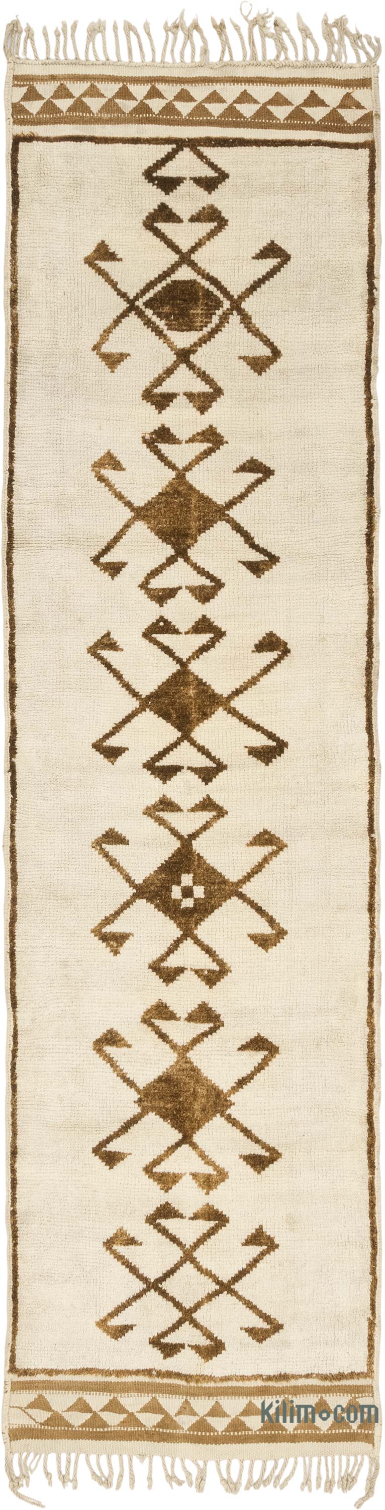Vintage Tribal Runner Rug - 3' 3" x 12' 1" (39" x 145") - K0083779
