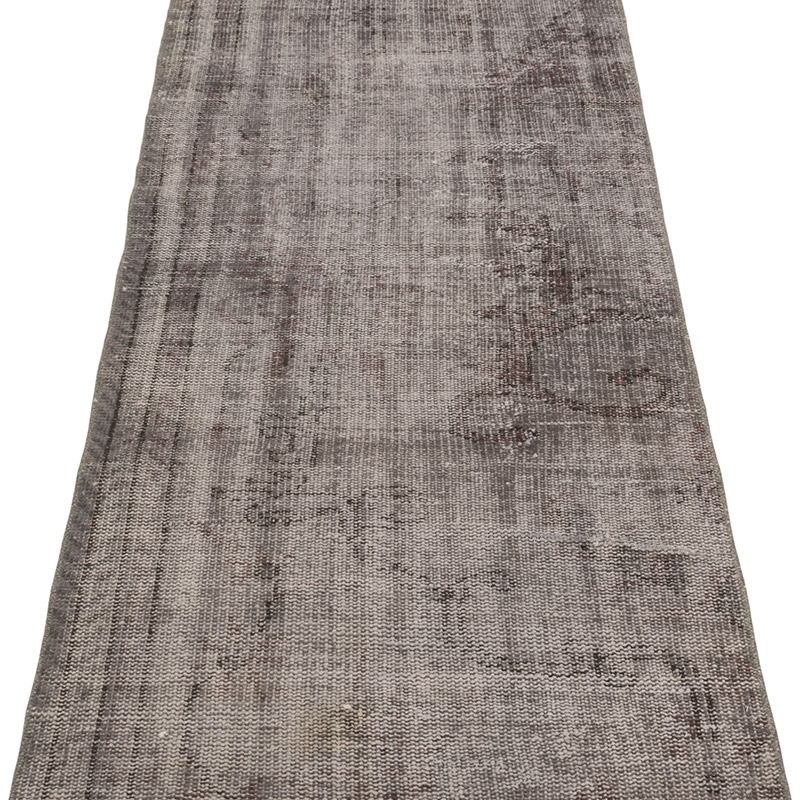 Boyalı El Dokuma Vintage Halı Yolluk - 77 cm x 474 cm - K0083784