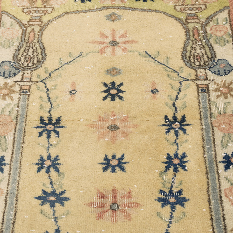 Alfombra Vintage Turca Anudada a Mano - 85 cm x 131 cm - K0083787