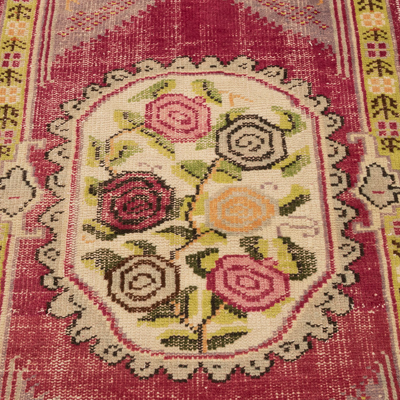Alfombra Vintage Turca Anudada a Mano - 82 cm x 135 cm - K0083788