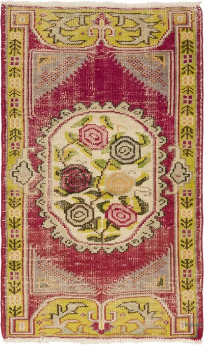 Vintage Turkish Hand-Knotted Rug - 2' 8" x 4' 5" (32" x 53")