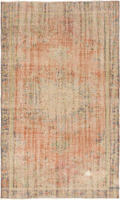 Vintage Turkish Hand-Knotted Rug - 5' 9" x 9' 5" (69" x 113")