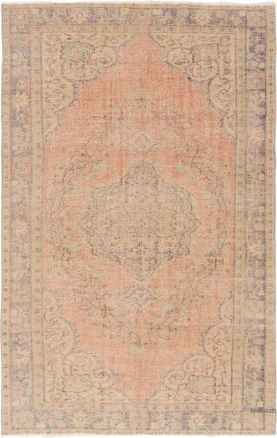 Vintage Turkish Hand-Knotted Rug - 6' 5" x 10'  (77" x 120")