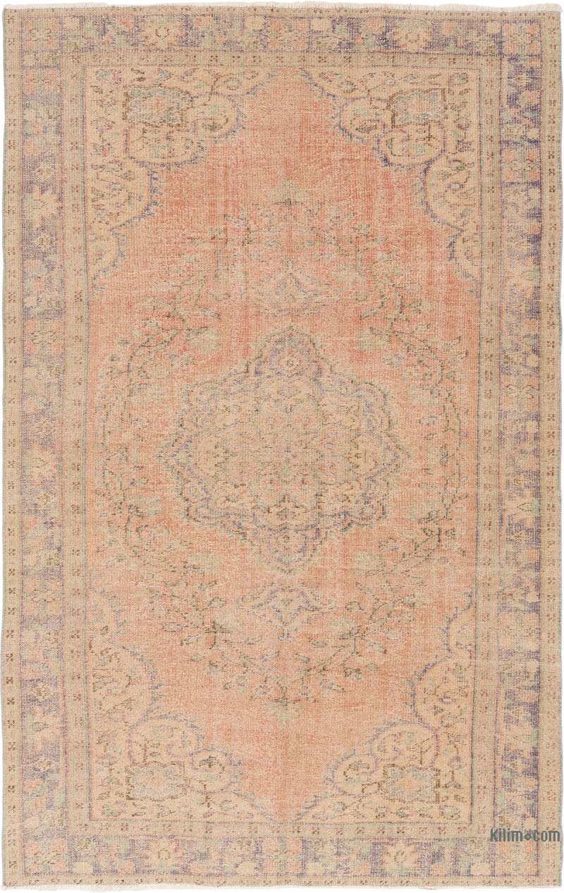 Vintage Turkish Hand-Knotted Rug - 6' 5" x 10'  (77" x 120") - K0083790