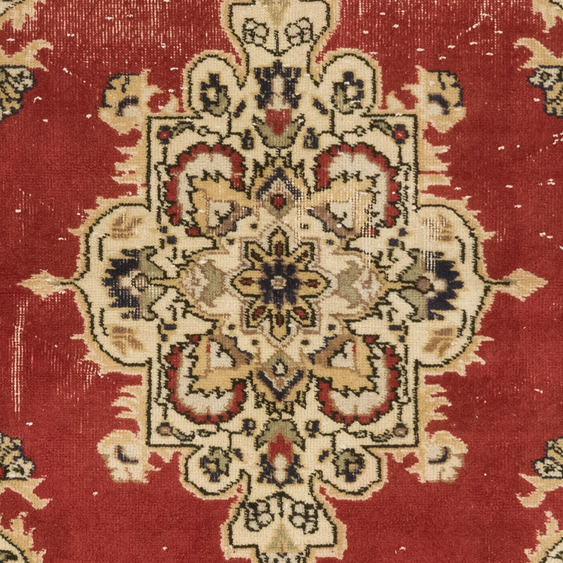 Alfombra Vintage Turca Anudada a Mano - 121 cm x 213 cm - K0083791