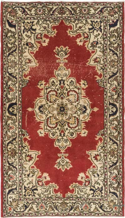 El Dokuma Vintage Halı - 121 cm x 213 cm