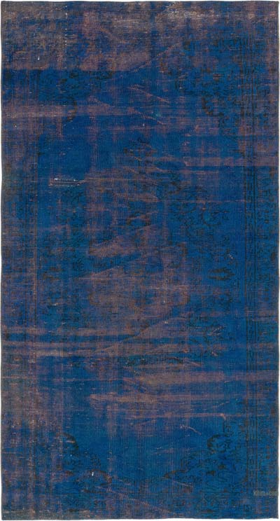 Over-dyed Vintage Hand-Knotted Turkish Rug - 4' 4" x 8' 1" (52" x 97")
