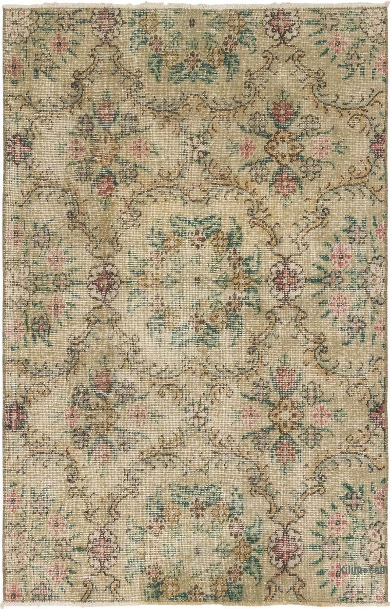 Alfombra Vintage Turca Anudada a Mano - 96 cm x 150 cm - K0083795