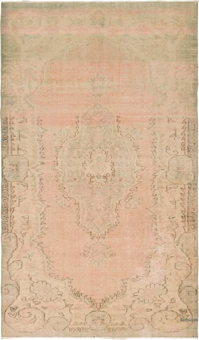 Vintage Turkish Hand-Knotted Rug - 5' 4" x 9' 1" (64" x 109")