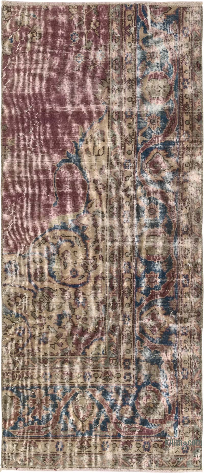 Vintage Turkish Hand-Knotted Rug - 2' 5" x 5' 7" (29" x 67") - K0083797
