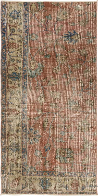 Vintage Turkish Hand-Knotted Rug - 2' 5" x 4' 9" (29" x 57")
