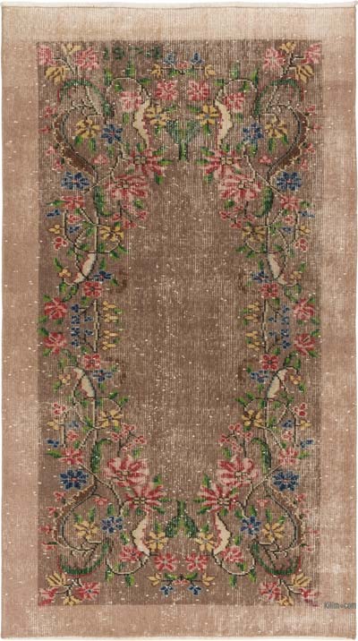 Alfombra Vintage Turca Anudada a Mano - 101 cm x 182 cm