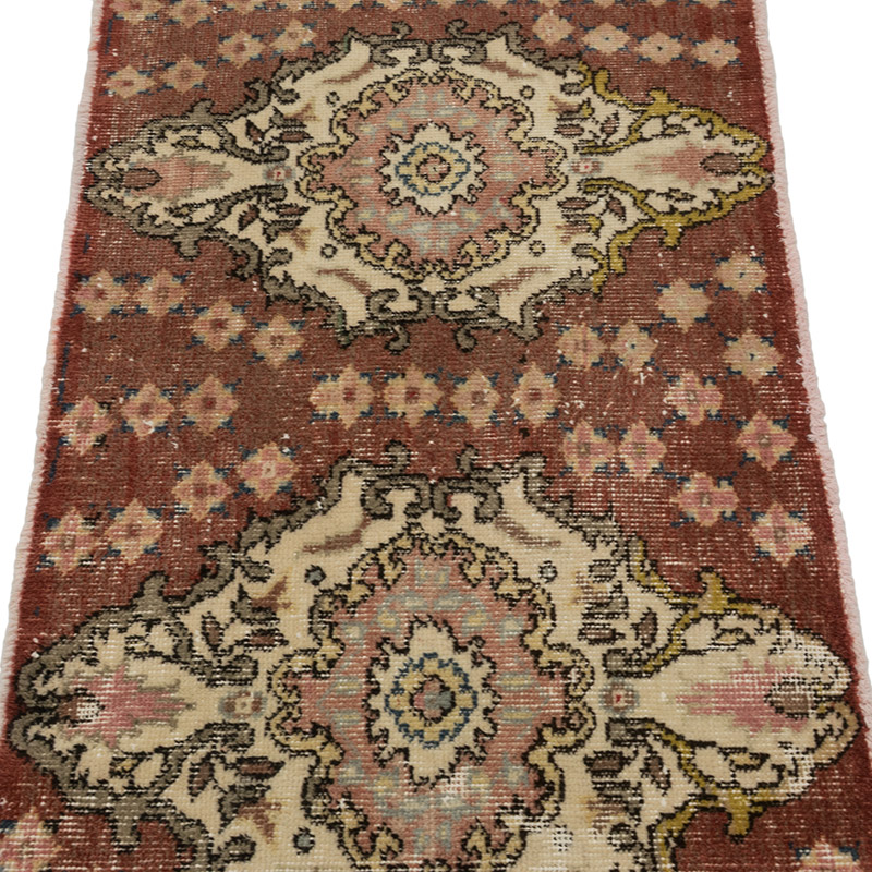 Pasillo Vintage Turco Anudado a Mano - 65 cm x 172 cm - K0083802