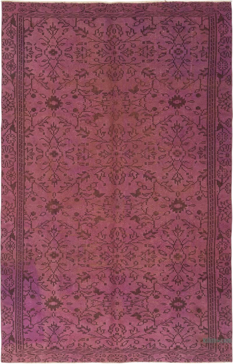 Boyalı El Dokuma Vintage Halı - 177 cm x 275 cm - K0083805