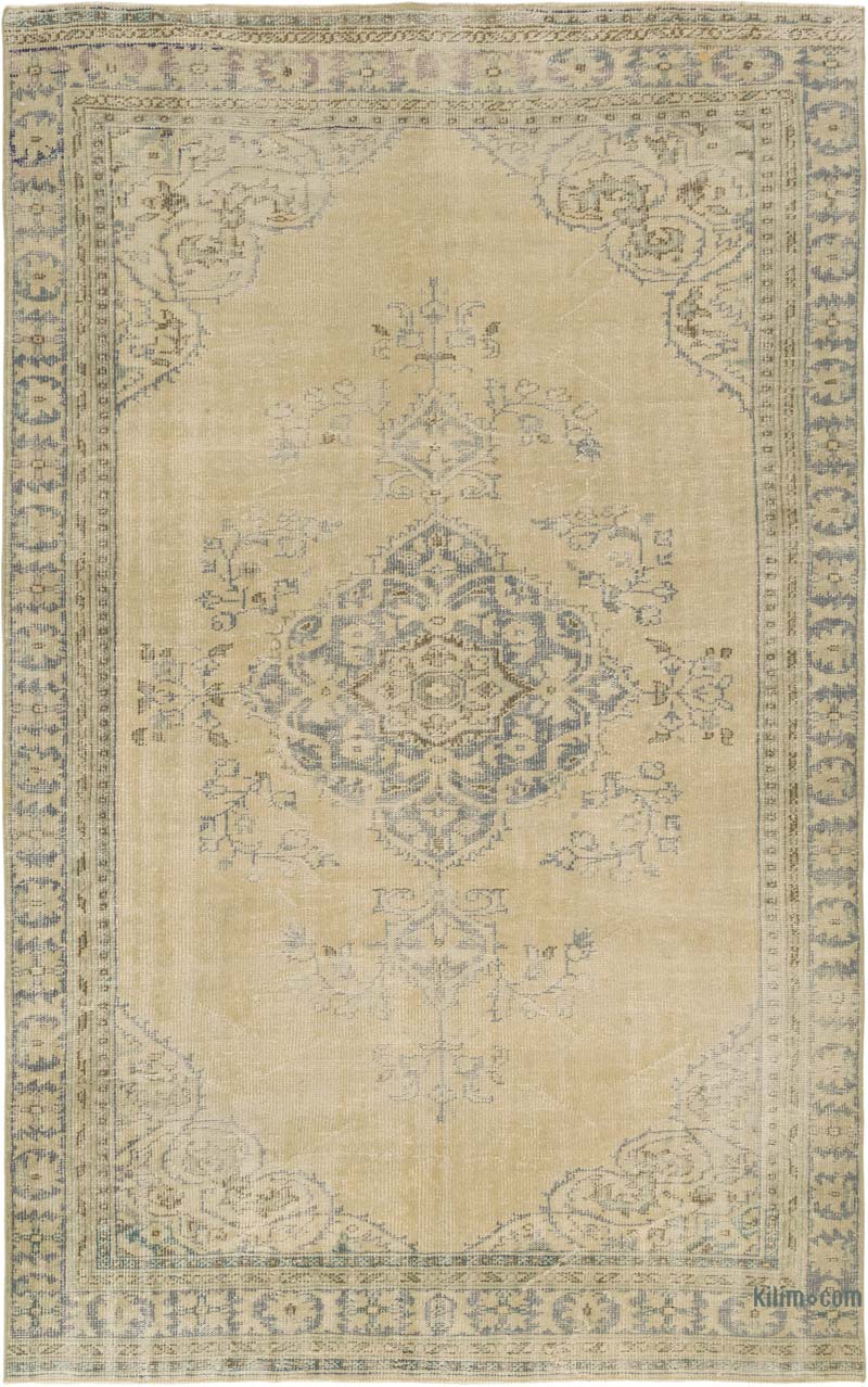 El Dokuma Vintage Halı - 198 cm x 312 cm - K0083806