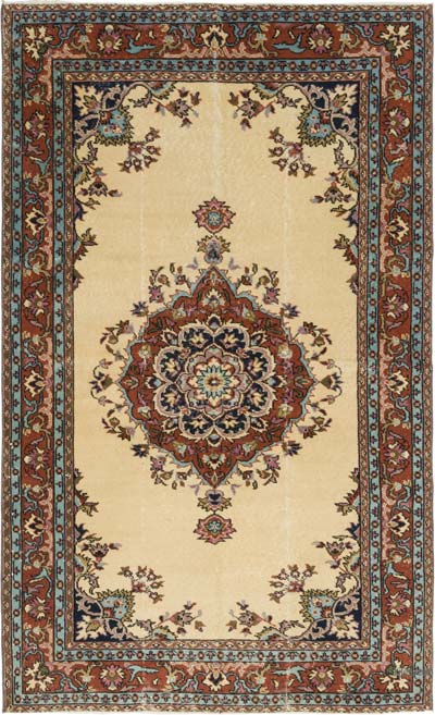 El Dokuma Vintage Halı - 147 cm x 241 cm