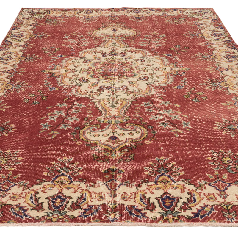 Alfombra Vintage Turca Anudada a Mano - 171 cm x 275 cm - K0083810