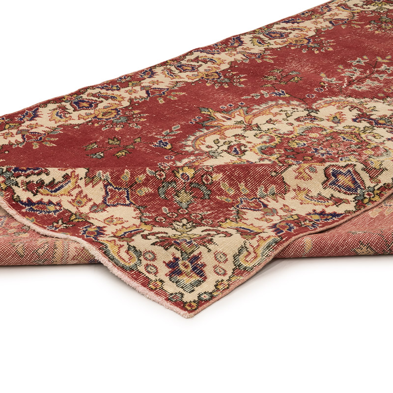Alfombra Vintage Turca Anudada a Mano - 171 cm x 275 cm - K0083810