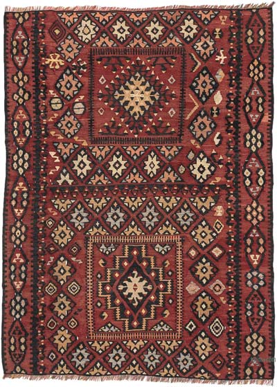 Alfombra Kayseri Kilim Vintage - 102 cm x 139 cm