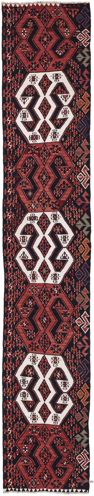 Corredor Vintage Malatya Kilim - 66 cm x 377 cm